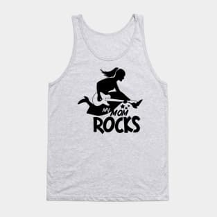 my Mom rock  mothers day quotes design. Mother's Day  banner and giftcard Tank Top